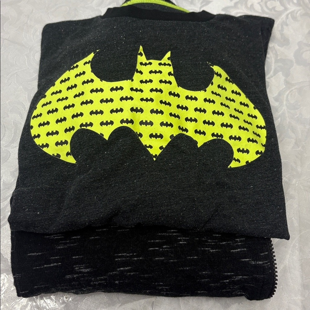 DONATING 5/30. HOODIE with Free DC Black and Neon Green Batman Logo Shirt